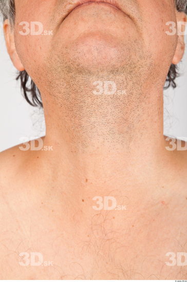 Neck Man White Average Wrinkles