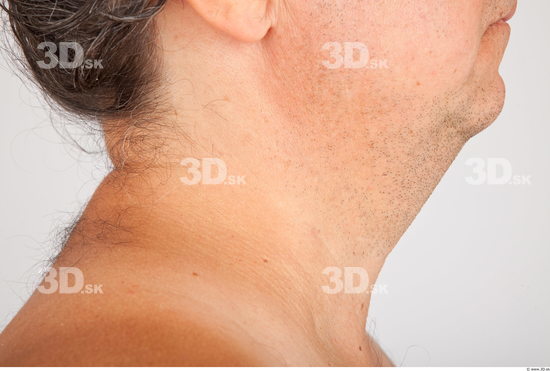 Neck Man White Average Wrinkles