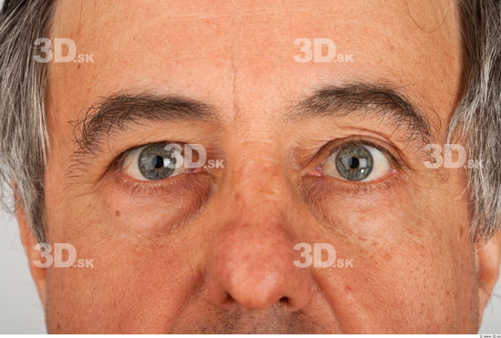 Eye Man White Average Wrinkles