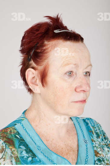 Head Woman White Average Wrinkles