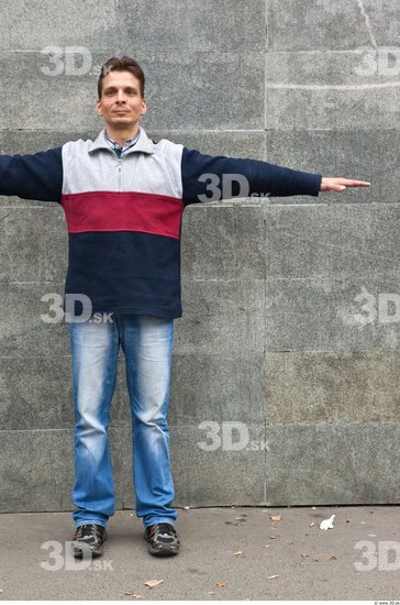 Whole Body Man T poses Casual Average Street photo references