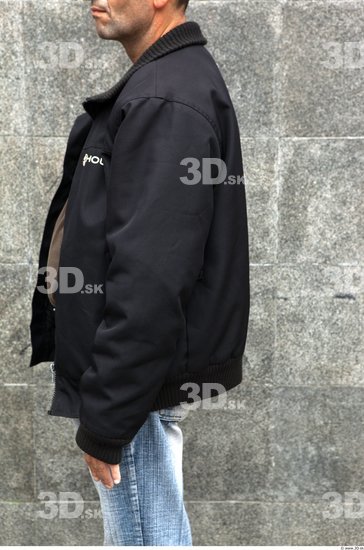 Arm Man Casual Jacket Average Street photo references