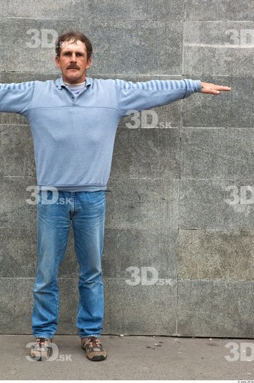 Whole Body Man T poses Casual Average Street photo references