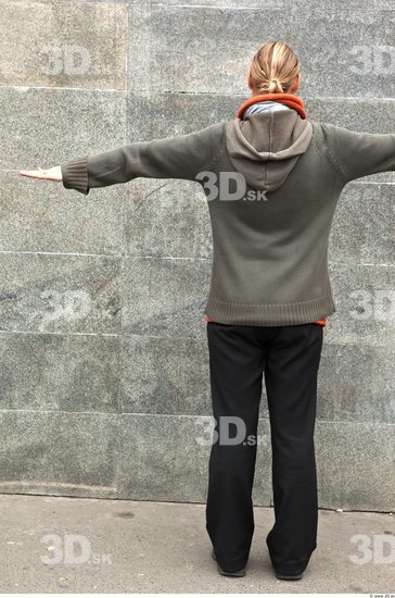 Whole Body Woman T poses Casual Average Street photo references