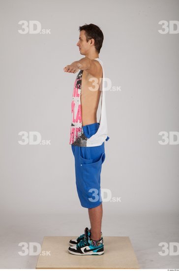 Whole Body Man T poses Sports Slim Studio photo references