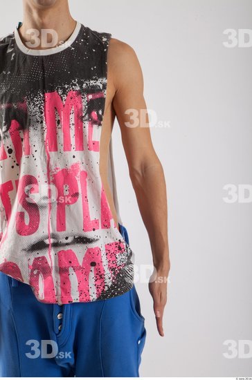 Arm Man Animation references White Sports Singlet Slim