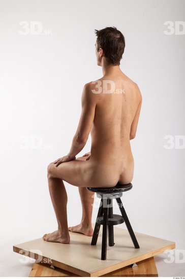 Whole Body Man Artistic poses White Nude Slim