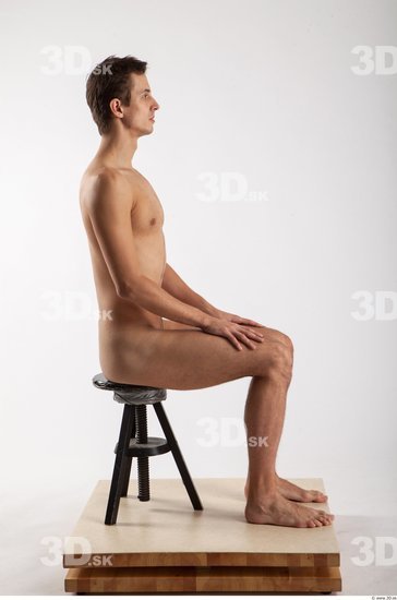 Whole Body Man Artistic poses White Nude Slim