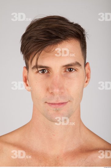 Whole Body Head Man Casual Athletic Studio photo references