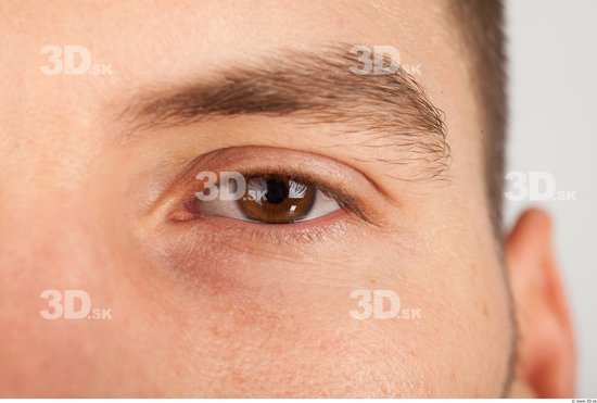 Eye Whole Body Man Casual Athletic Studio photo references