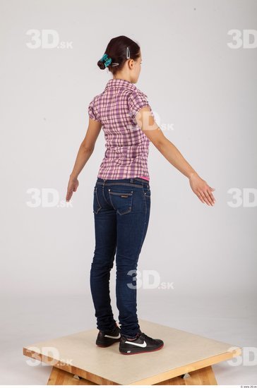 Whole Body Woman Animation references Casual Slim Studio photo references