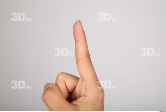 Fingers Whole Body Woman Casual Slim Studio photo references