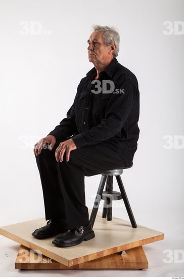 Whole Body Man Artistic poses White Formal Average Wrinkles