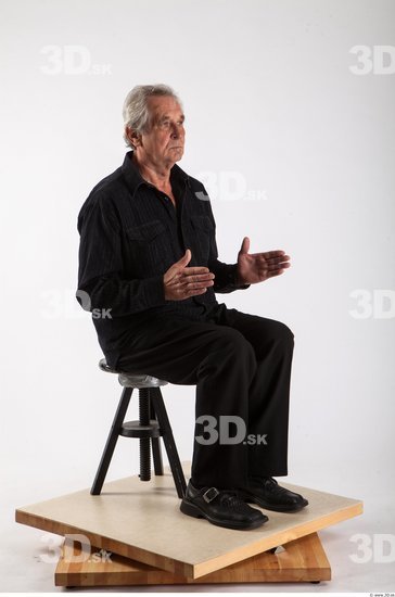 Whole Body Man Artistic poses White Formal Average Wrinkles