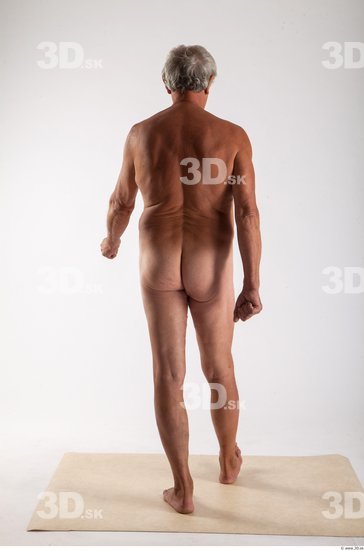 Whole Body Man Animation references White Nude Average Wrinkles