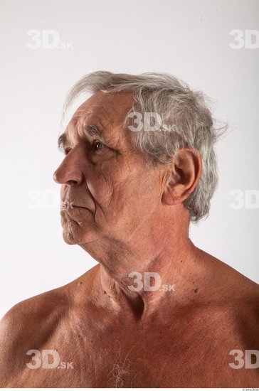 Head Man Animation references White Average Wrinkles