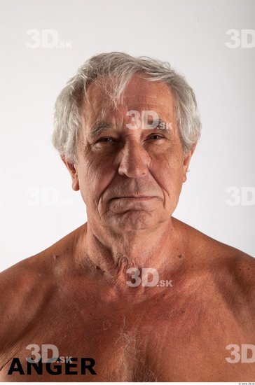 Head Emotions Man Animation references White Average Wrinkles