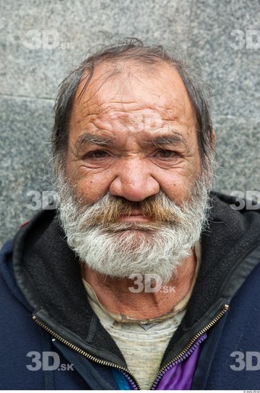 Head Man Casual Average Bearded Street photo references