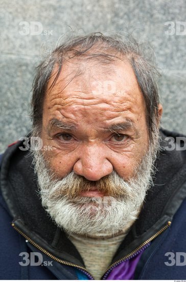 Head Man Casual Average Bearded Street photo references