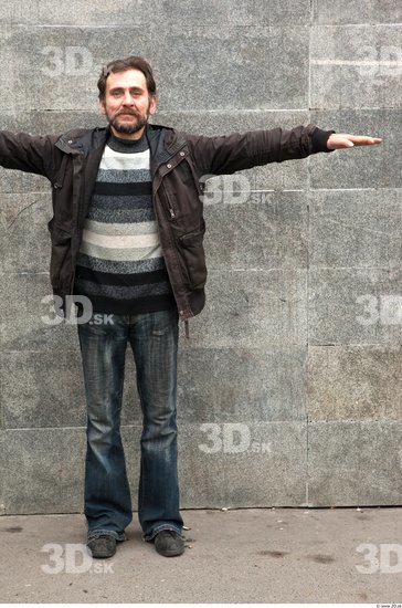 Whole Body Man T poses Casual Average Street photo references