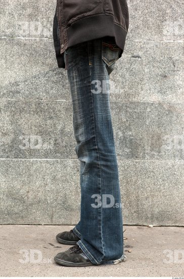 Leg Man Casual Jeans Average Street photo references