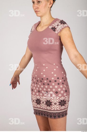 Upper Body Whole Body Woman Casual Dress Average Studio photo references