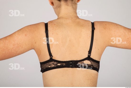 Whole Body Back Woman Casual Underwear Bra Average Studio photo references