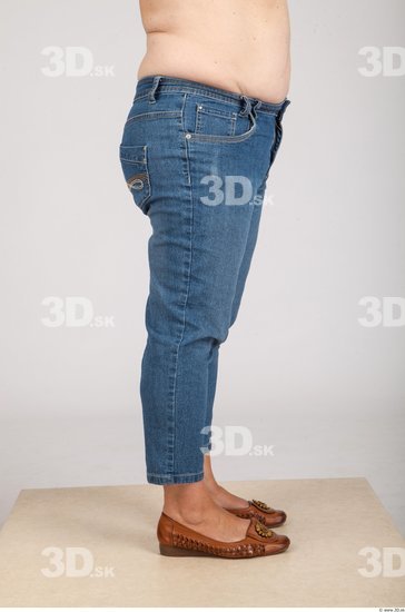 Leg Whole Body Woman Casual Jeans Average Studio photo references