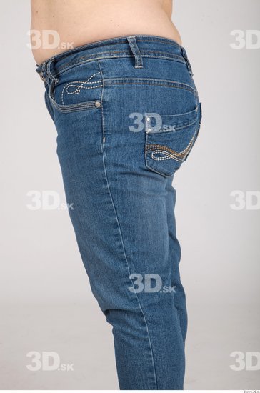 Thigh Whole Body Woman Casual Jeans Average Studio photo references