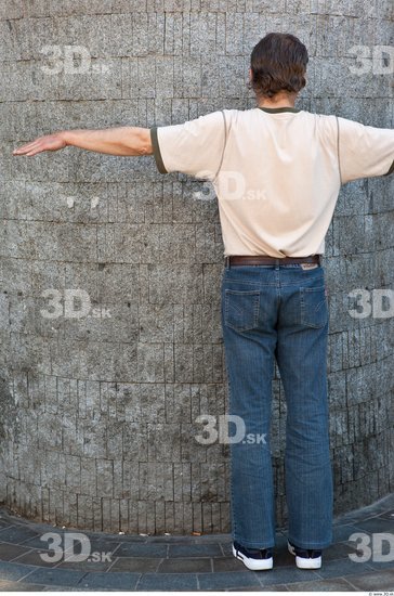 Whole Body Man T poses Casual Average Street photo references