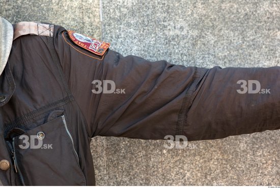 Arm Man Casual Jacket Average Street photo references