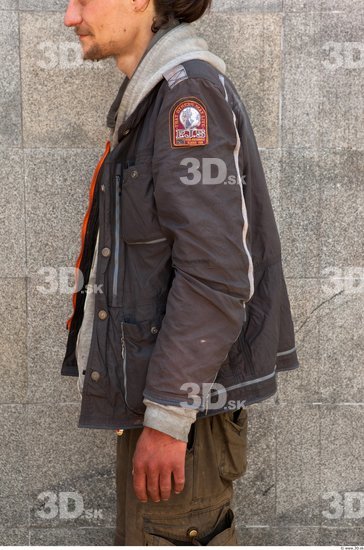 Arm Man Casual Jacket Average Street photo references