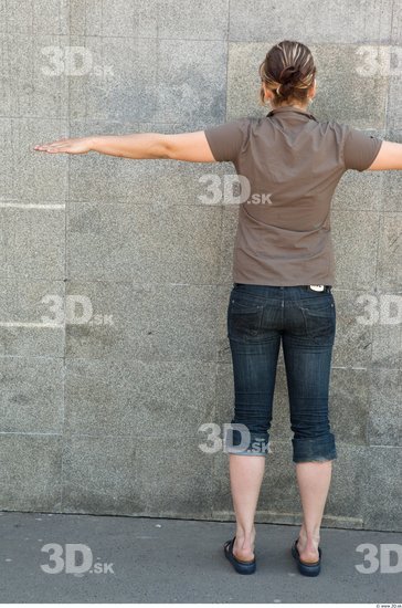 Whole Body Woman T poses Casual Average Street photo references