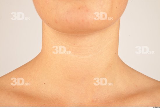 Neck Whole Body Woman Casual Slim Studio photo references