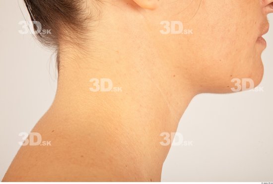 Neck Whole Body Woman Casual Slim Studio photo references