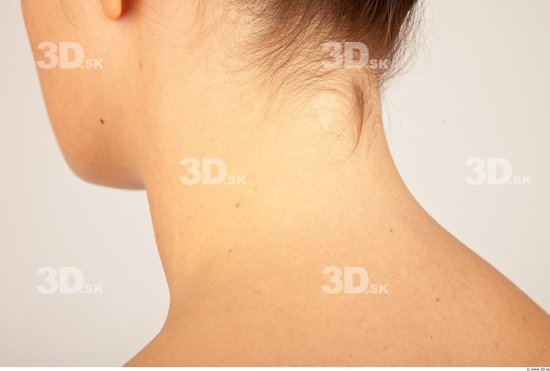 Neck Whole Body Woman Casual Slim Studio photo references