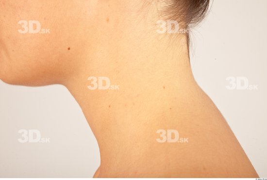 Neck Whole Body Woman Casual Slim Studio photo references