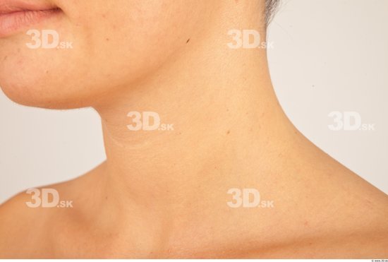 Neck Whole Body Woman Casual Slim Studio photo references