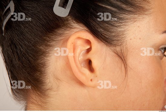 Ear Whole Body Woman Casual Slim Studio photo references