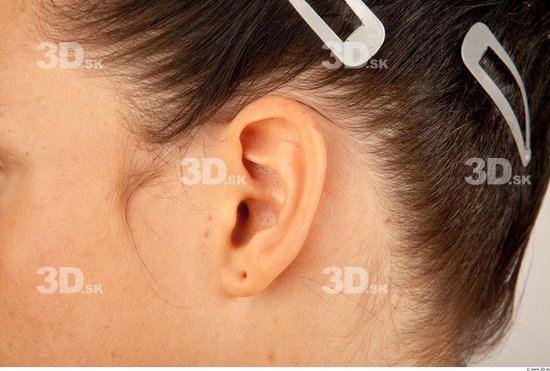 Ear Whole Body Woman Casual Slim Studio photo references