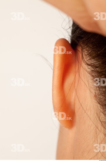 Ear Whole Body Woman Casual Slim Studio photo references