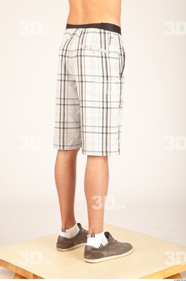 Leg Whole Body Man Casual Shorts Slim Studio photo references