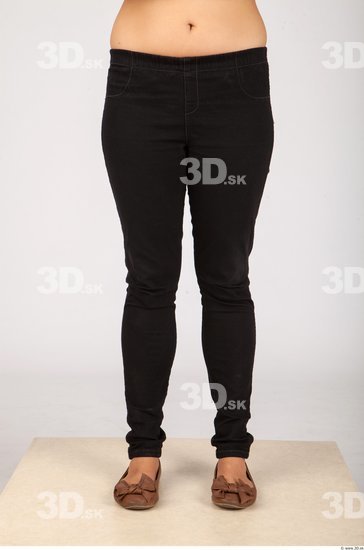 Leg Whole Body Woman Casual Trousers Slim Studio photo references