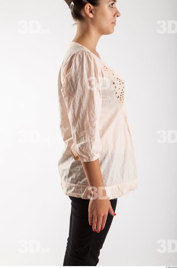 Arm Woman Animation references White Casual Blouse Slim