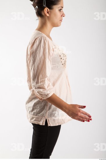 Arm Woman Animation references White Casual Blouse Slim