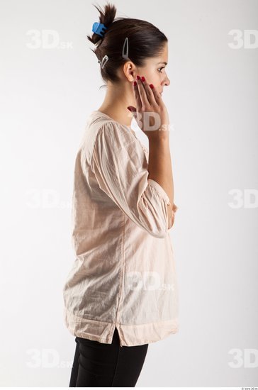 Arm Woman Animation references White Casual Blouse Slim