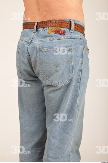 Thigh Whole Body Man Casual Jeans Average Studio photo references