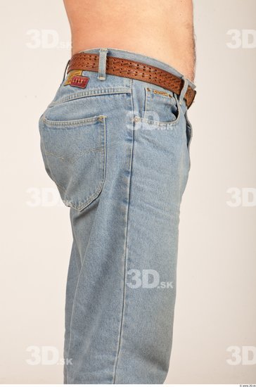 Thigh Whole Body Man Casual Jeans Average Studio photo references