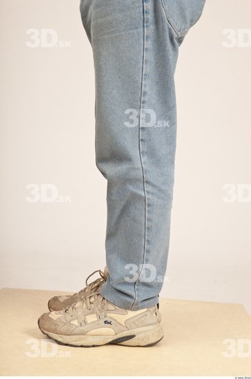 Calf Whole Body Man Casual Jeans Average Studio photo references