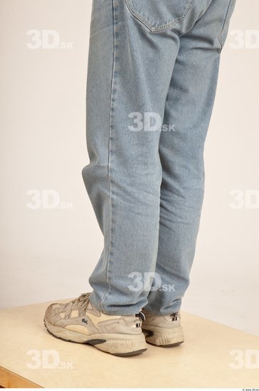 Calf Whole Body Man Casual Jeans Average Studio photo references